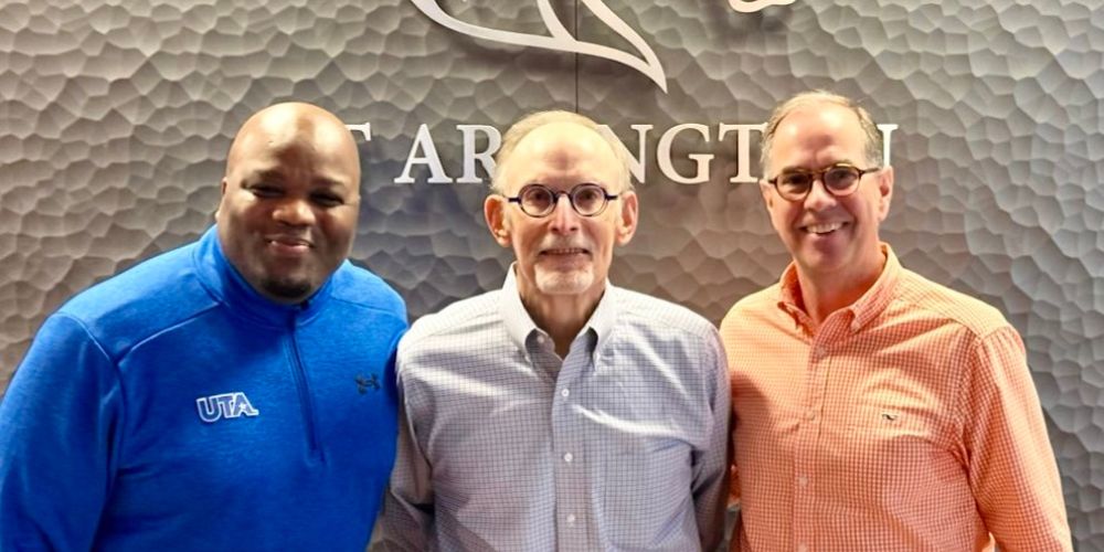 Michael Baylor with UTA Athletics staff