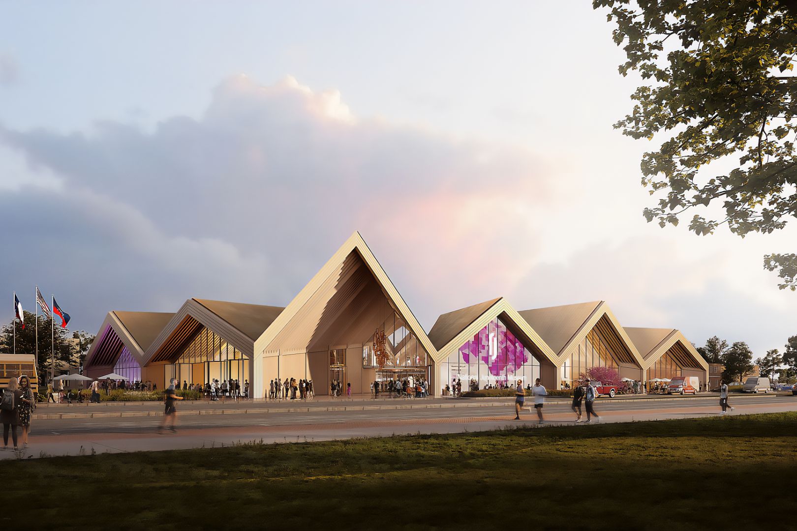 Image shows rendering of the National Juneteenth Museum 