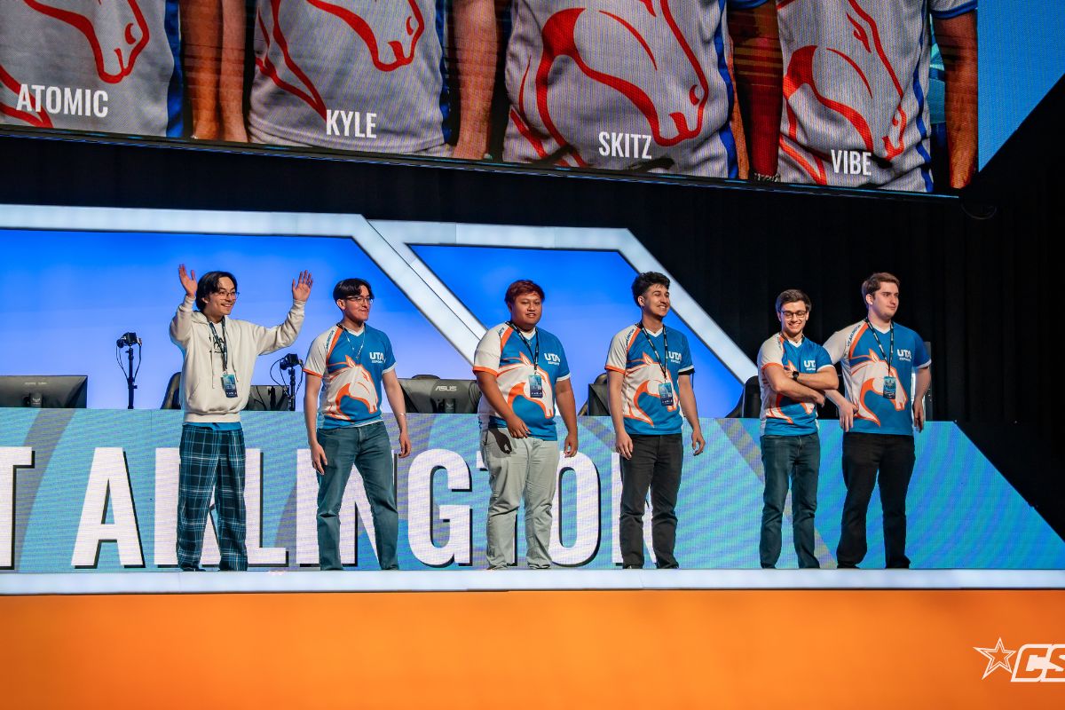 UTA esports gamers at the CSMG competition