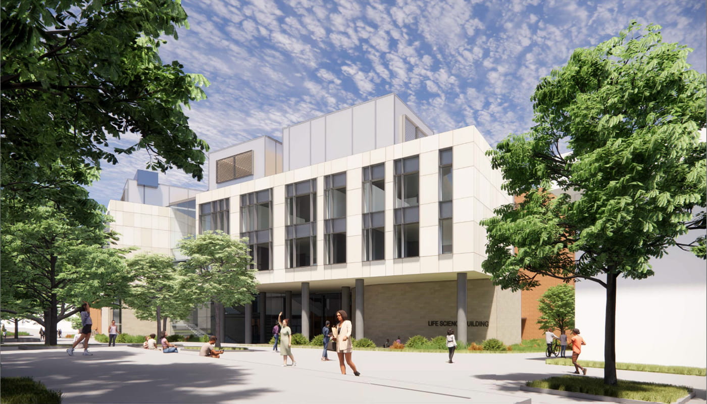 Computer rendering of the Life Science Building