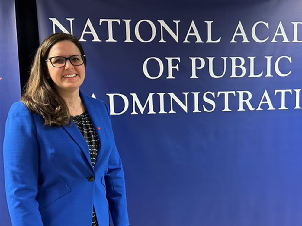 Dr. Jennifer Cowley at the National Academy of Public Administration Fall Meeting