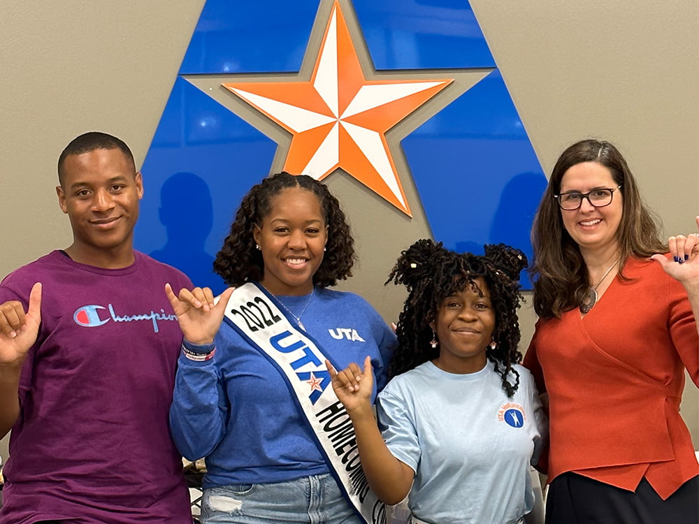 President Cowley with Maverick Orientation and Maventure Leaders