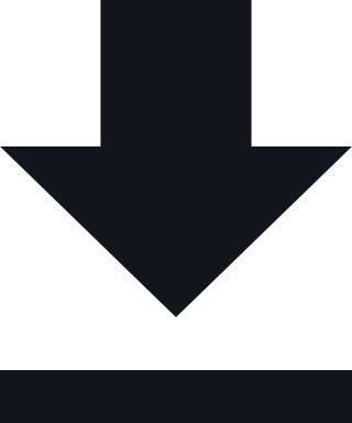 Download Icon in canvas (black downwards arrow)