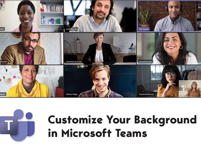 MS Teams customize your background banner