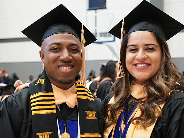 UTA Graduate students taking picture