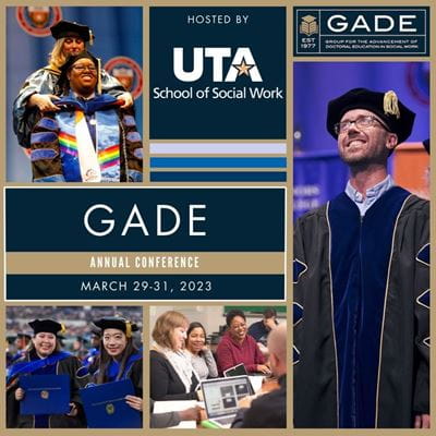 GADE picture with UTA graduate students