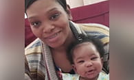 Antoinette Sloan, MSW alumna and her four-month old daughter