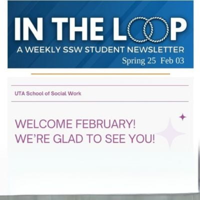 Spring 2025 SSW In The Loop Newsletter February 03, 2025 image