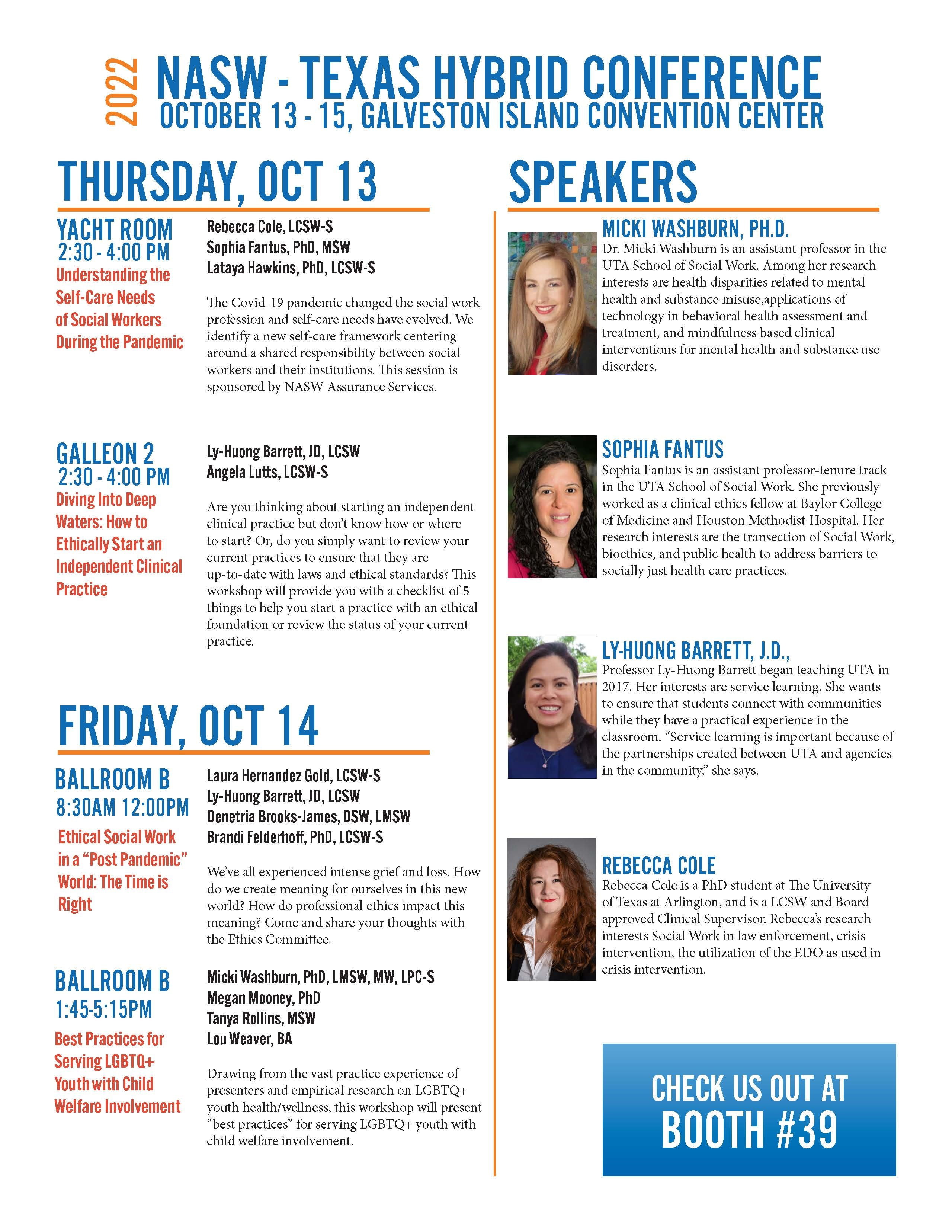 Research Conferences and Presentations School of Social Work The