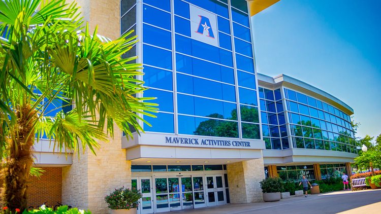 The front of the Maverick Activities Center