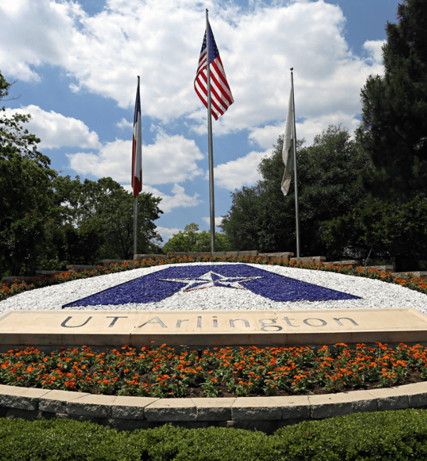 picture of the UTA logo with the flag of the United States and UTA