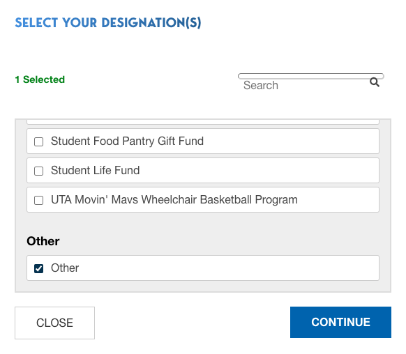 Step 3 of donation process