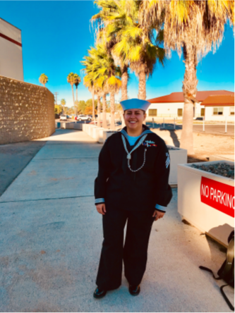 yasmine soto in navy uniform