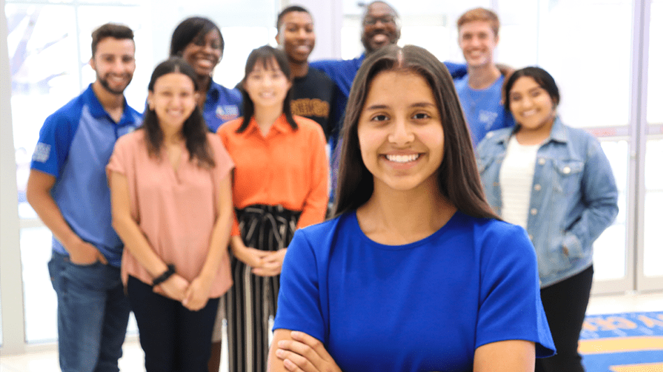 Students in leadership positions at the University of Texas at Arlington