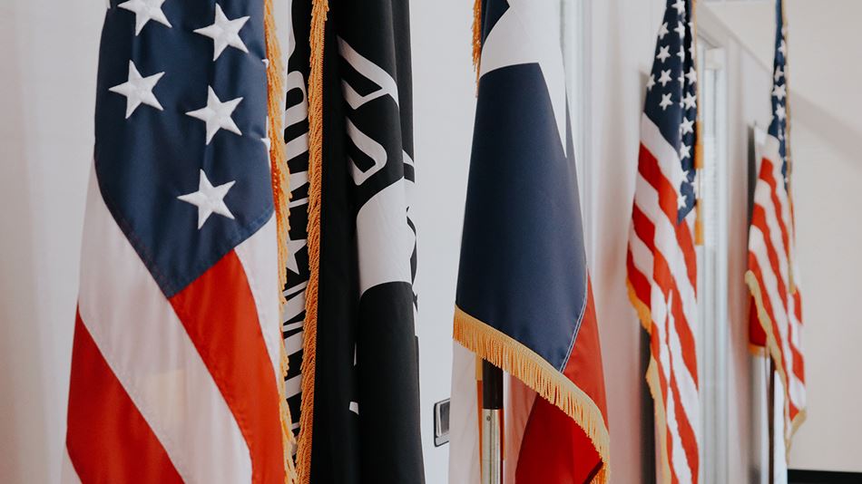 United States, Texas, Army flags