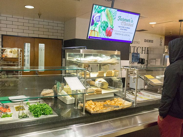 Dining hall in the University Center