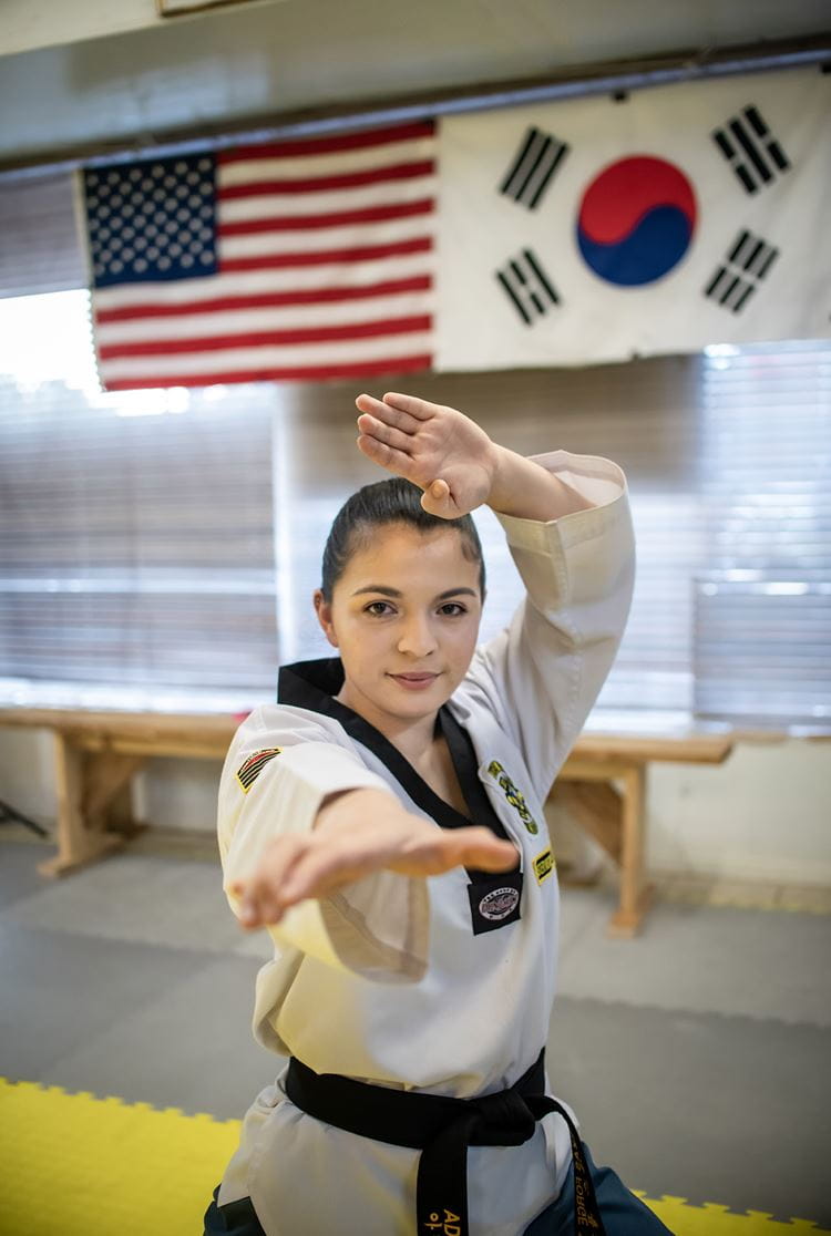student athlete taekwondo